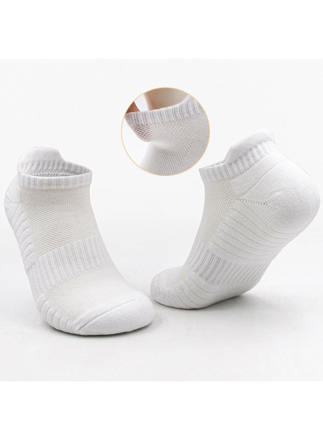 5 أزواج من الجوارب الرياضية البيضاء، مقاس أمريكي 6.5-8 (مقاس واحد يناسب الجميع) - Image 5